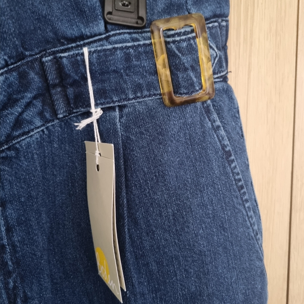 Boden paper bag/buckle waist ankle Grazer jeans sz 14 Bnwt - Picture 3 of 9